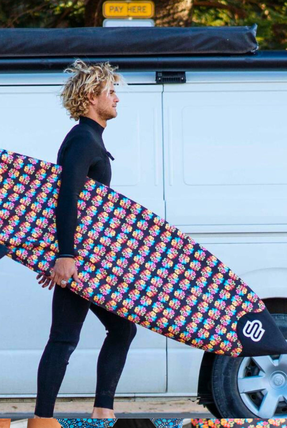 Alien Flower Love - Short Boardsox Surfboard Cover