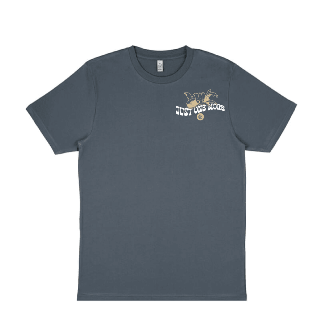 Boardsox Just One More T-Shirt - Dark Grey. 🌏 Climate Neutral - BOARDSOX® AustraliaT-Shirt