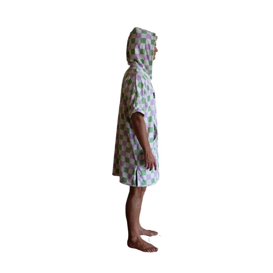 The Alana Check-  Boardsox Hooded Towel + Surf Poncho