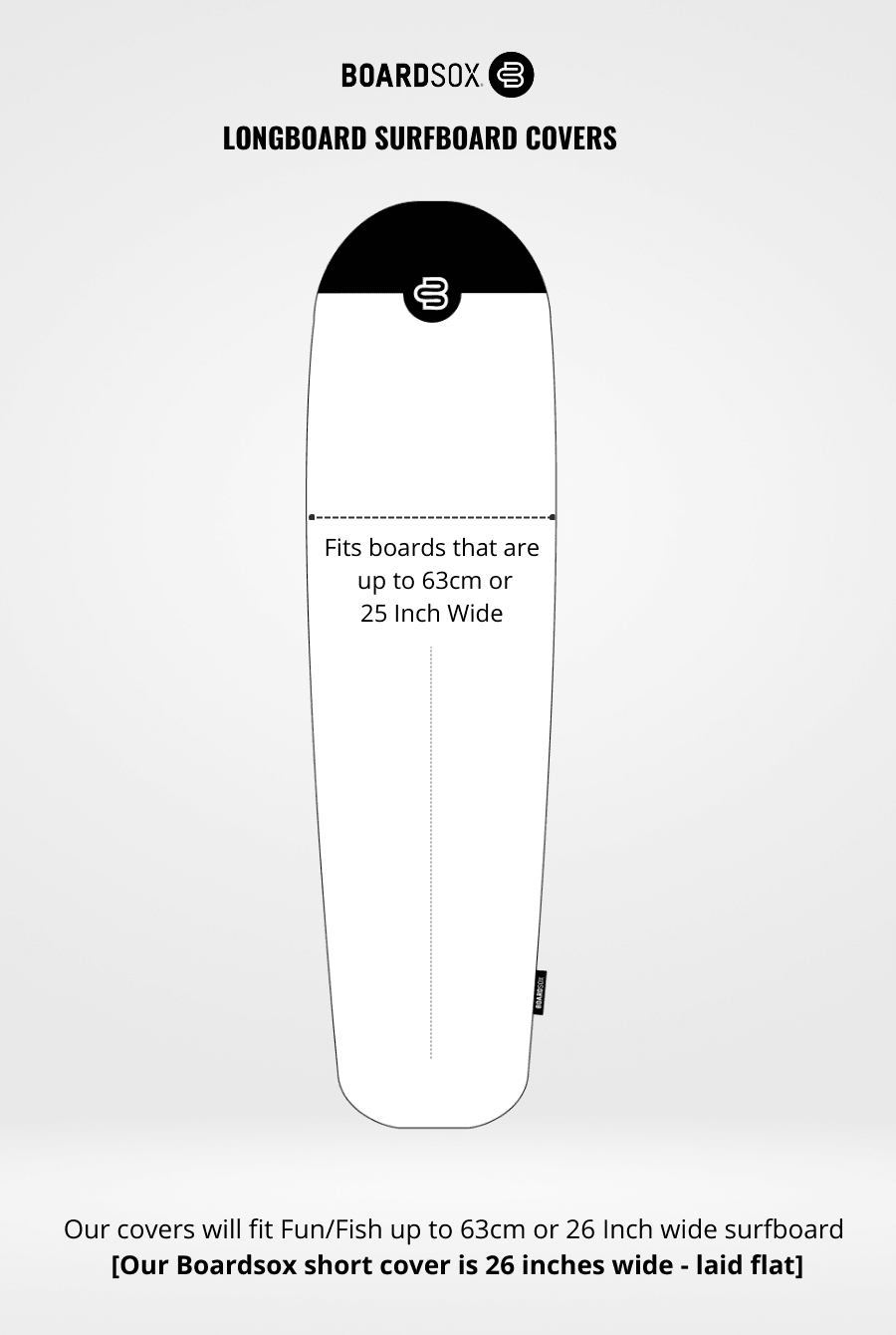 Flames  -  Longboard Surfboard Cover